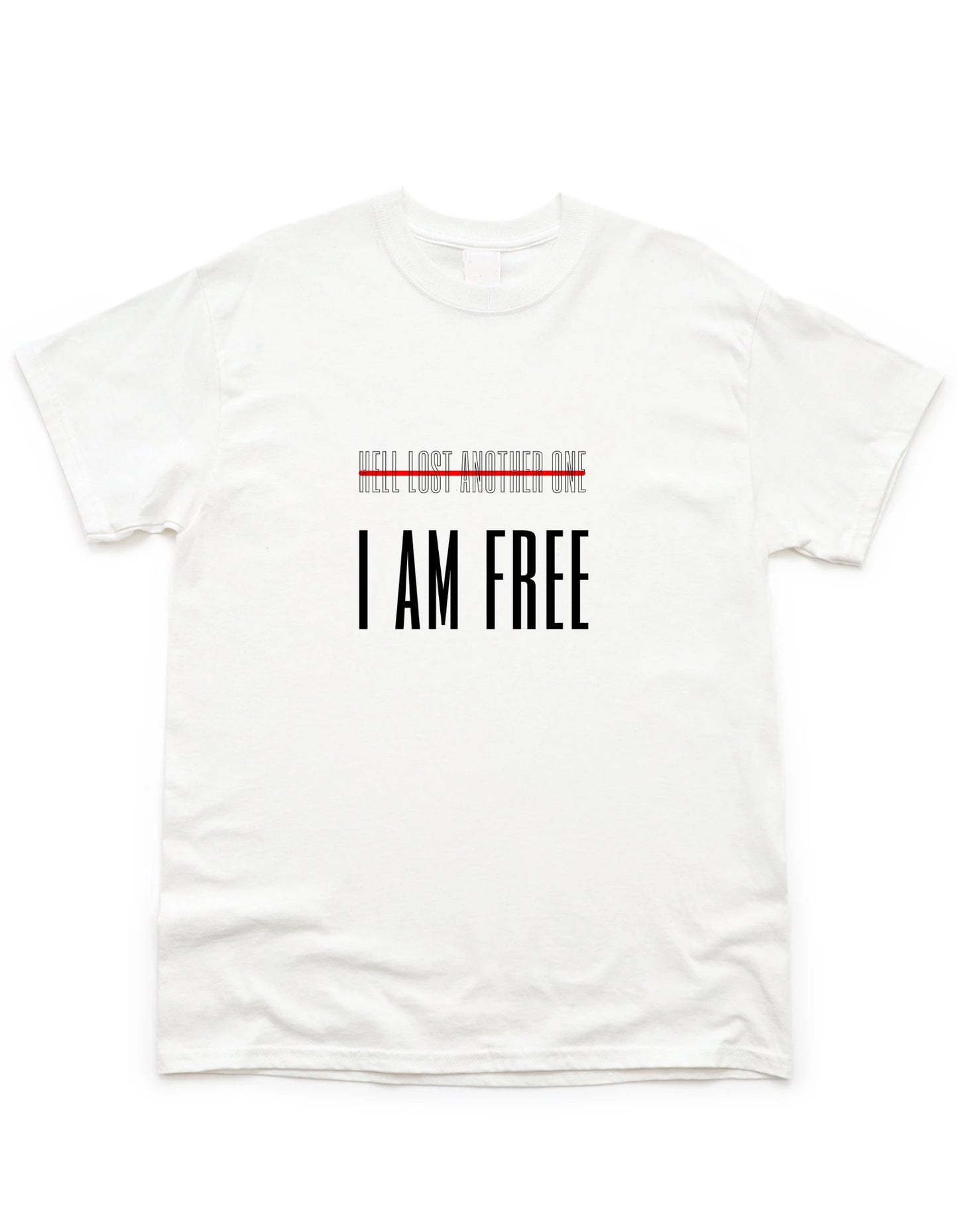I Am Free Tee Christian Shirts, Lay Flat