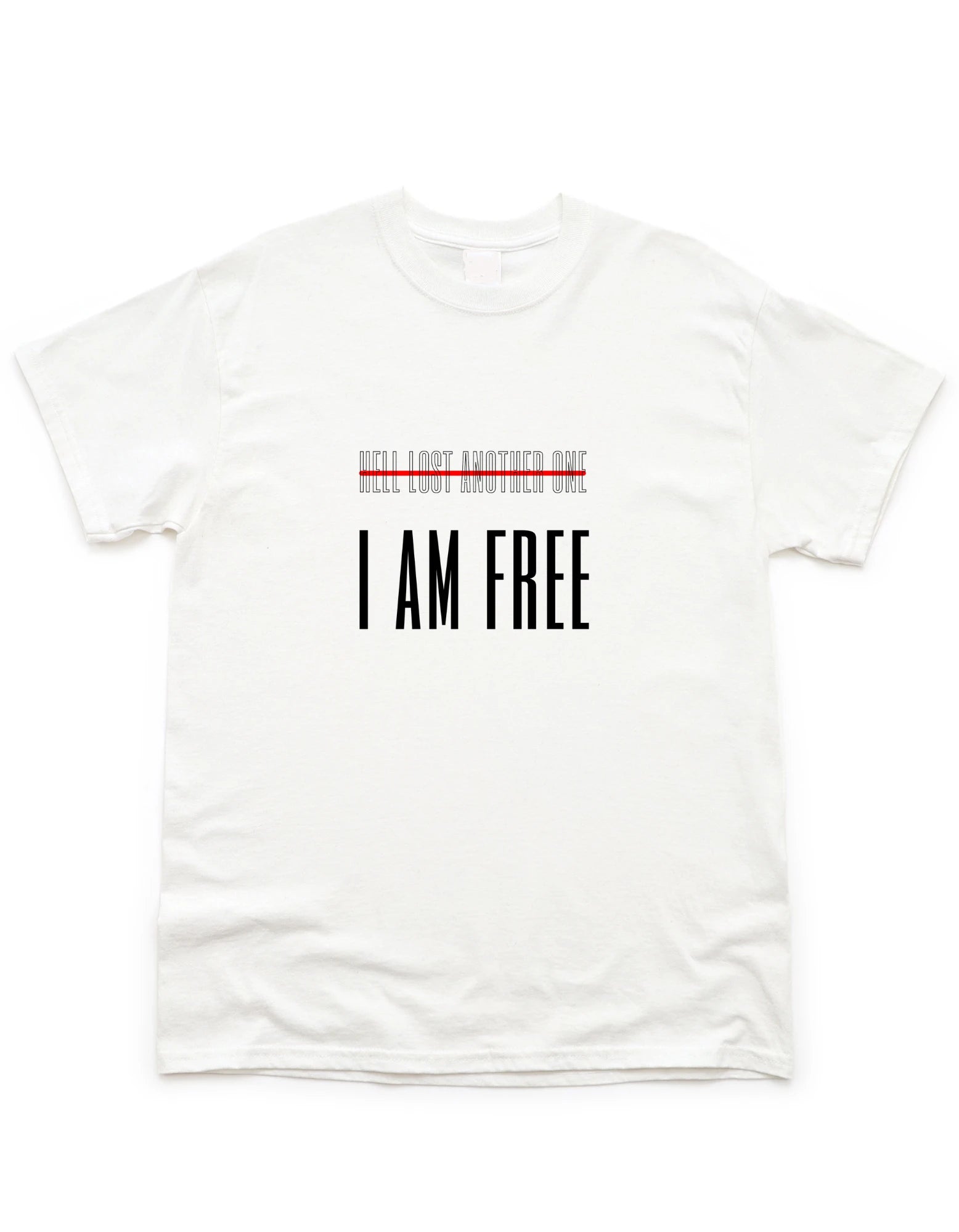 I Am Free Tee Christian Shirts, Lay Flat