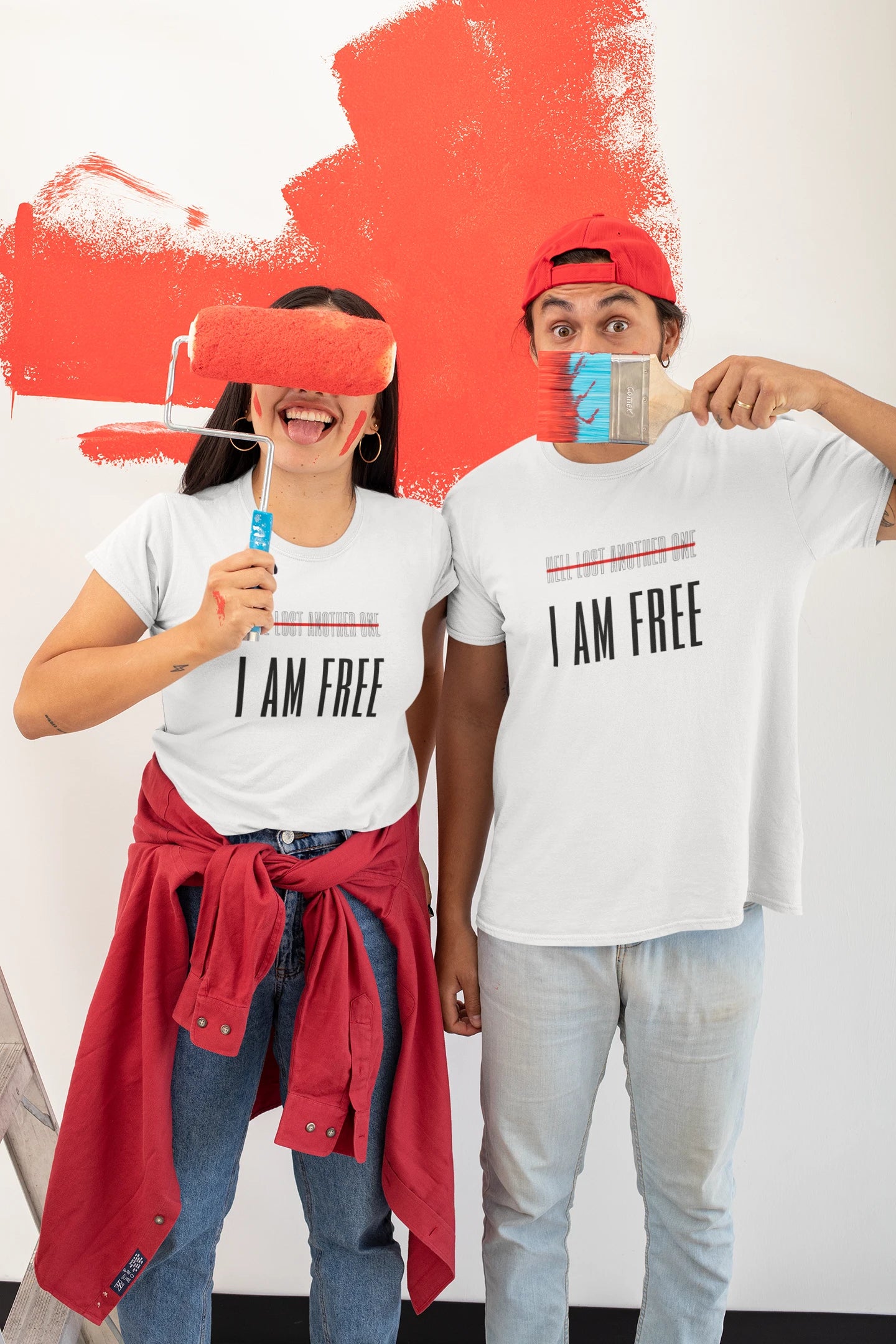 I Am Free Tee Christian Shirts, Models