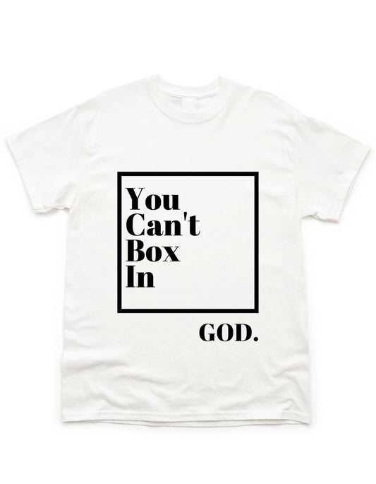 Box Tee Christian Shirts Lay Flat