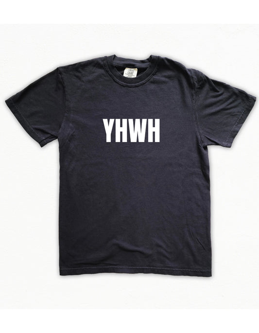 YHWH Tee Christian Shirts lay flat